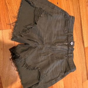 American Eagle highest rise mom shorts